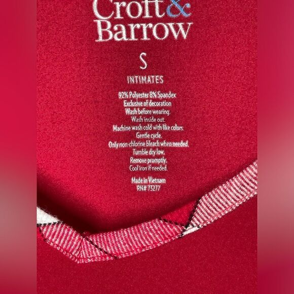 🔥❤️🔥 New! Croft & Barrow Intimates Pajama Top Women’s Size Small NWT - Picture 4 of 5